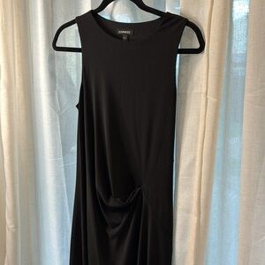Express High Neck Sleeveless Midi Dress